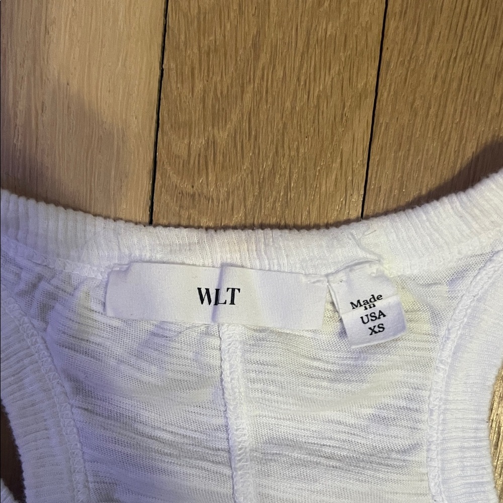 Wilt White Racerback Tank Top - Picture 2 of 3